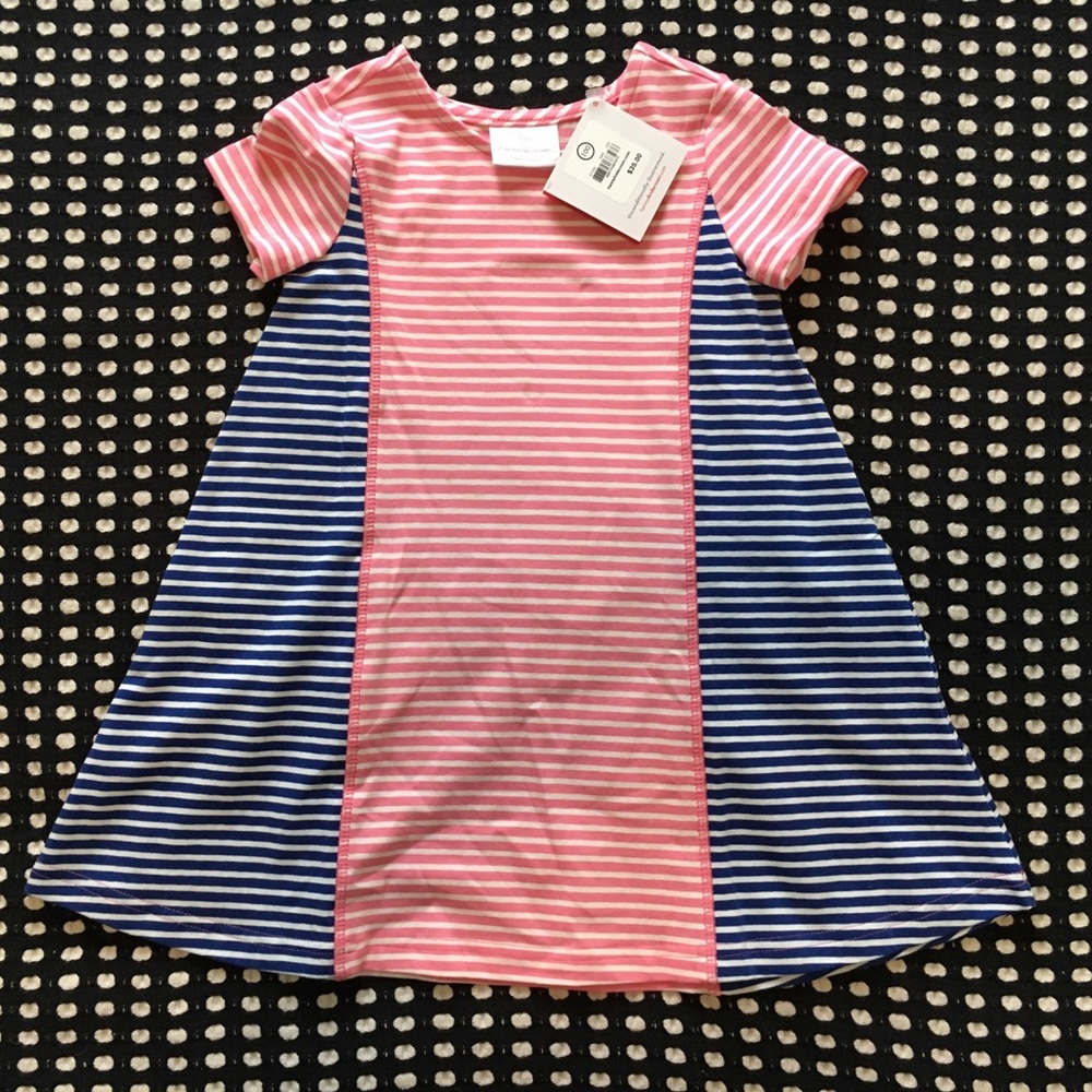 NWT Hanna Anderson stripe a-line dress size 100